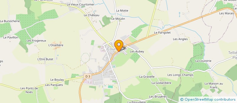 localisation de l'entreprise SCEA LA CAVE D'ORGUEIL à COURTOMER