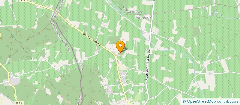 localisation de l'entreprise SCEA LA CHAPELLE NOTRE DAME AUBAGNANS  ROCHEGUDE