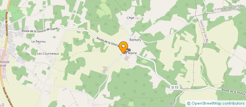 localisation de l'entreprise SCEA LA CHAPOULIE  NEGRONDES