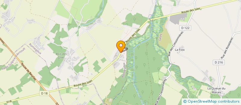 localisation de l'entreprise SCEA LA CHARRIE  ROMEGOUX