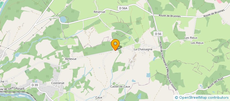 localisation de l'entreprise SCEA LA CHASSAGNE à SAINT-PRIEST-TAURION