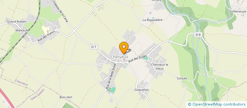 localisation de l'entreprise SCEA LA CHATELAINE  CHERVEUX