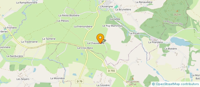 localisation de l'entreprise SCEA LA CHAUVELIERE à SAINT-MARS-LA-REORTHE