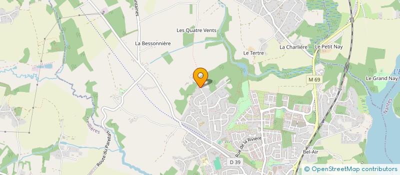 localisation de l'entreprise SCEA LA CIRETTERIE à LA CHAPELLE-SUR-ERDRE