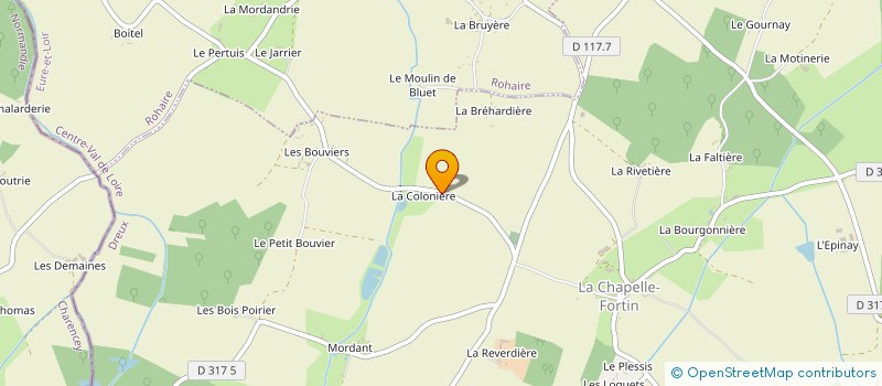 localisation de l'entreprise SCEA LA COLONIERE à LA CHAPELLE-FORTIN