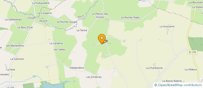localisation de l'entreprise SCEA LA COUDRAIS à VAL D'IZE