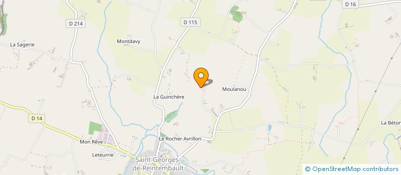 localisation de l'entreprise SCEA LA COUR GRAND-JEAN  SAINT-GEORGES-DE-REINTEMBAULT