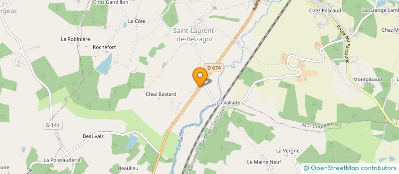 localisation de l'entreprise SCEA LA CROIX à NONAC