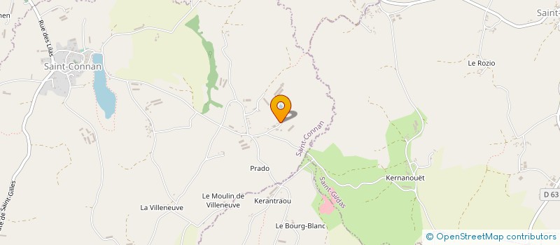 localisation de l'entreprise SCEA LA CROIX à SAINT-CONNAN