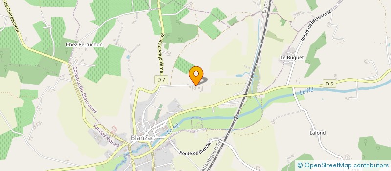 localisation de l'entreprise SCEA LA CROIX DES TRESORS  COTEAUX-DU-BLANZACAIS