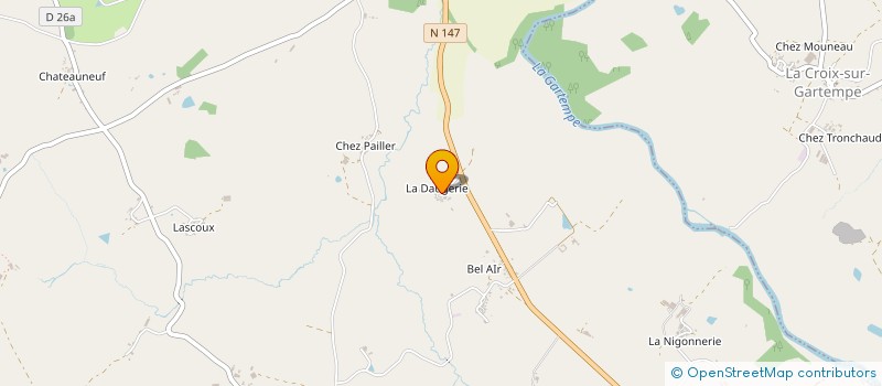 localisation de l'entreprise SCEA LA DAUGERIE à SAINT-BONNET-DE-BELLAC
