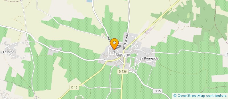 localisation de l'entreprise SCEA LA DELPHINIERE à SIGOGNE