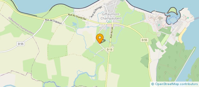 localisation de l'entreprise SCEA LA DRUELLE  GIFFAUMONT-CHAMPAUBERT