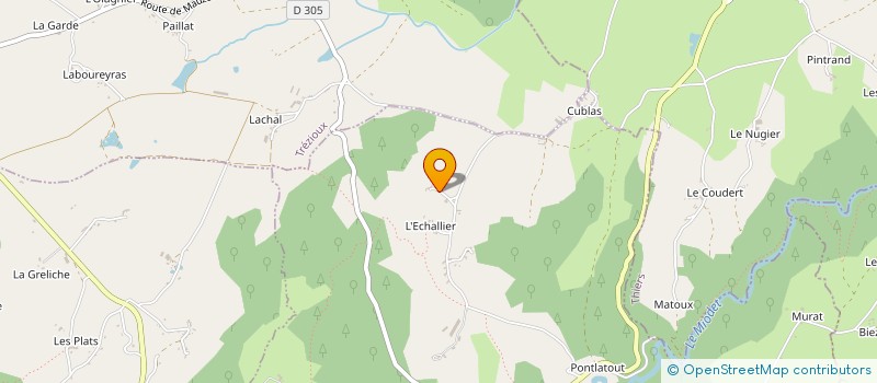 localisation de l'entreprise SCEA LA FAYE à TREZIOUX