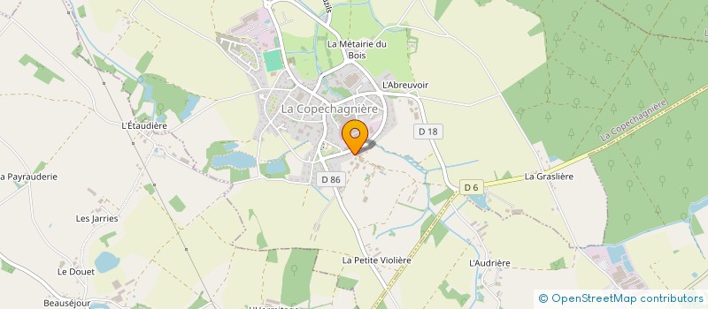 localisation de l'entreprise SCEA LA FERME DANS LE PRE à LA COPECHAGNIERE