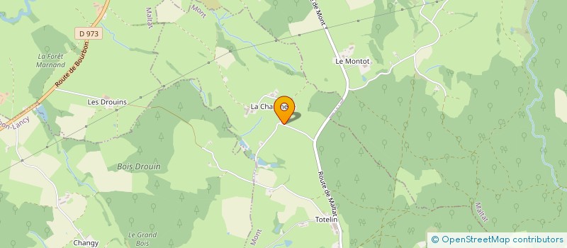 localisation de l'entreprise SCEA LA FERME DE LA CHAUMELLE  MONT