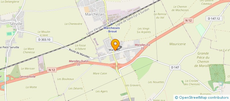 localisation de l'entreprise SCEA LA FERME DE MAROLLES à BROUE