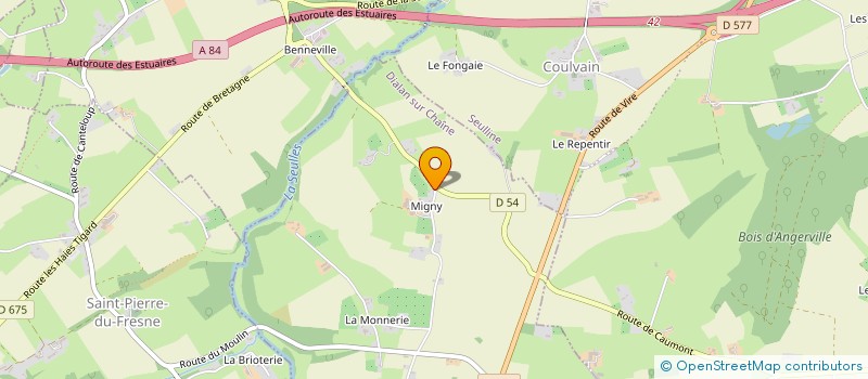 localisation de l'entreprise SCEA LA FERME DE MIGNY à DIALAN SUR CHAINE