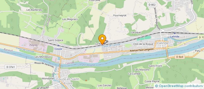 localisation de l'entreprise SCEA LA FERME DE SAUVEBOEUF à LALINDE