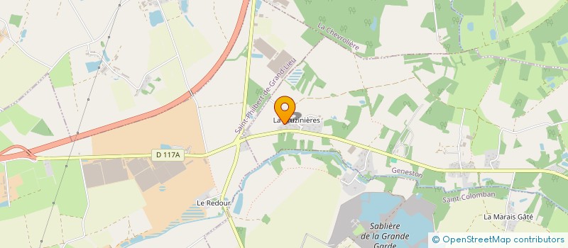 localisation de l'entreprise SCEA LA FERME DES BUZINIERES  GENESTON