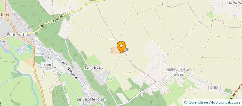 localisation de l'entreprise SCEA LA FERME DES GRANGES  LE BEC-HELLOUIN