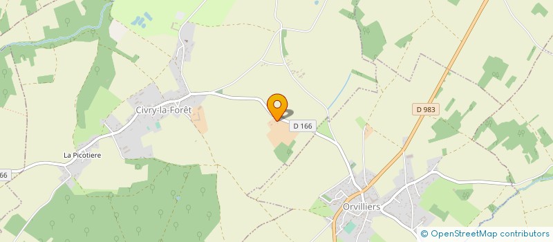 localisation de l'entreprise SCEA LA FERME DU LOUP BLANC à CIVRY-LA-FORET