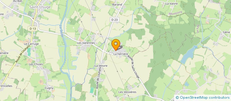 localisation de l'entreprise SCEA LA FERRIERE à MONTAGNY-PRES-LOUHANS