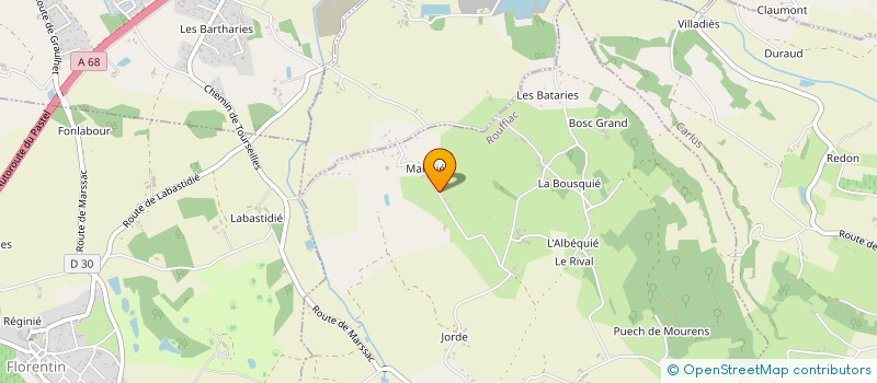 localisation de l'entreprise SCEA LA FON DE COS à ROUFFIAC