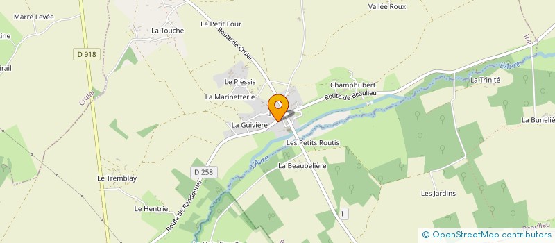 localisation de l'entreprise SCEA LA FOULERIE à IRAI