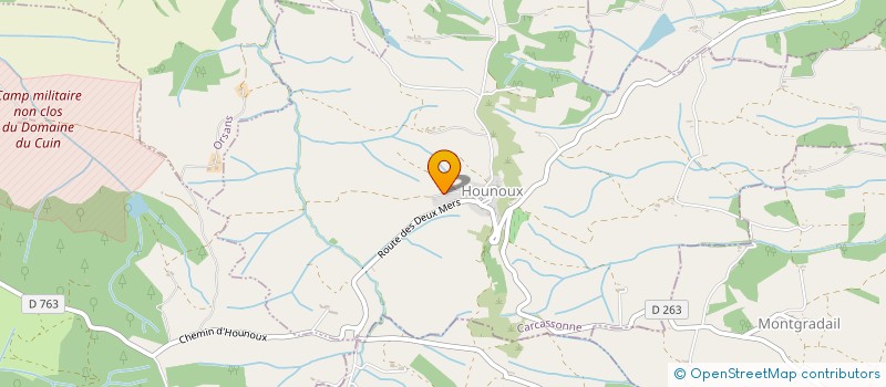 localisation de l'entreprise SCEA LA FOUNT DE CRESTO  HOUNOUX