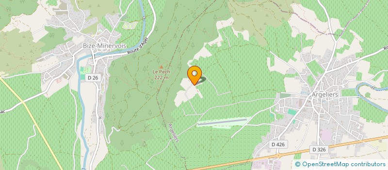 localisation de l'entreprise SCEA LA FOUNT DEL BOSC à ARGELIERS