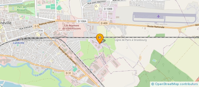 localisation de l'entreprise SCEA LA FOURASSE à LUNEVILLE