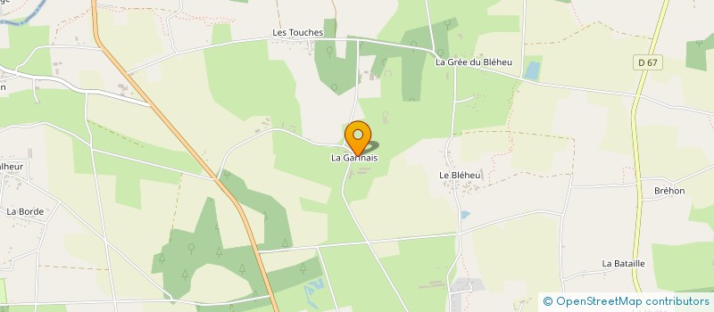 localisation de l'entreprise SCEA LA GARINAIS à BAINS-SUR-OUST