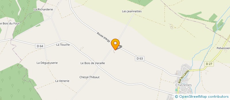 localisation de l'entreprise SCEA LA GONDONNERIE à CHEZELLES