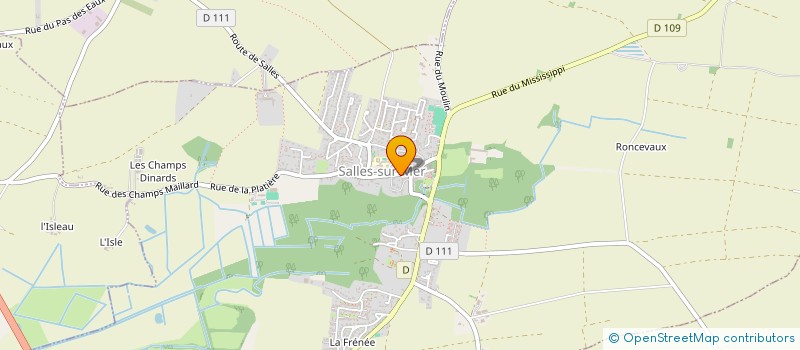 localisation de l'entreprise SCEA LA GRANDE AIGUILLE  SALLES-SUR-MER