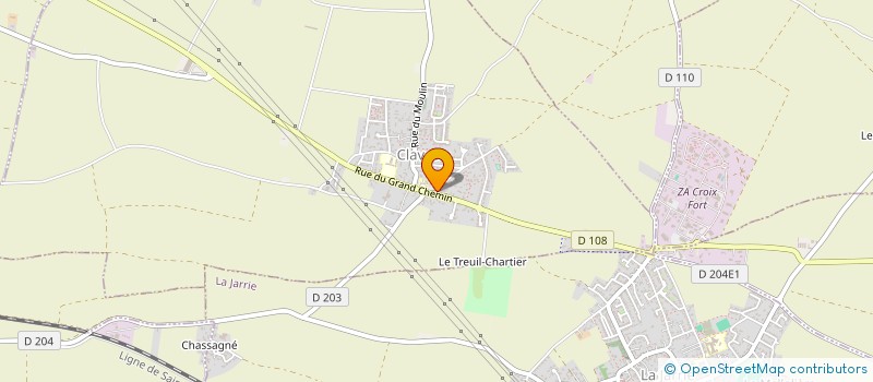 localisation de l'entreprise SCEA LA GRAVELLE à CLAVETTE