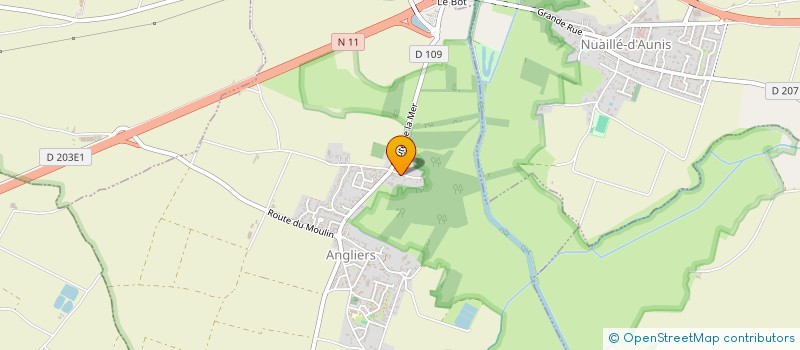 localisation de l'entreprise SCEA LA GRAVETTE  ANGLIERS