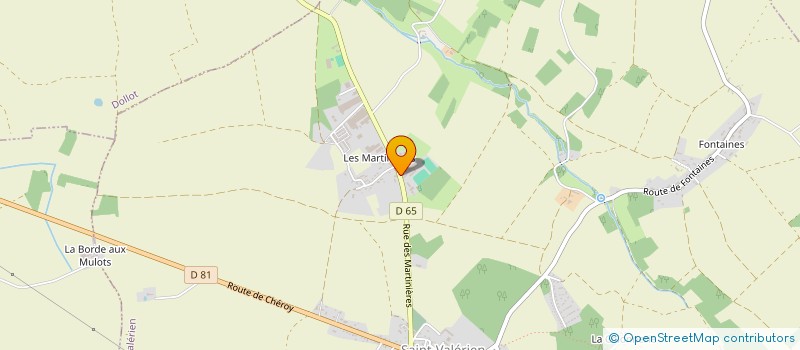 localisation de l'entreprise SCEA LA MARTINIERE  SAINT-VALERIEN