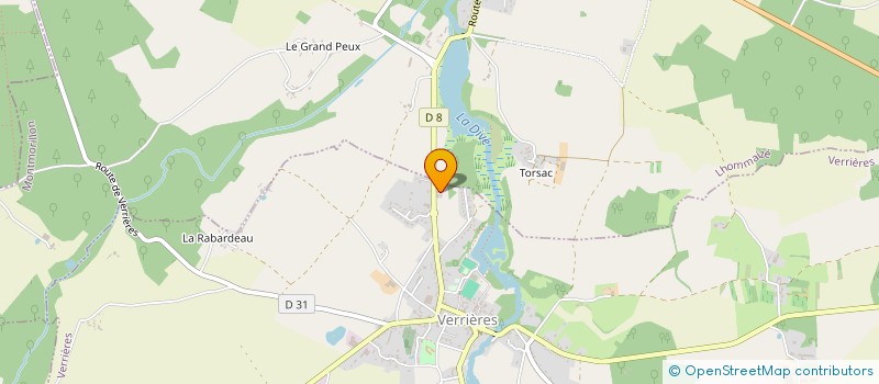 localisation de l'entreprise SCEA LA PENCHONNIERE à VERRIERES