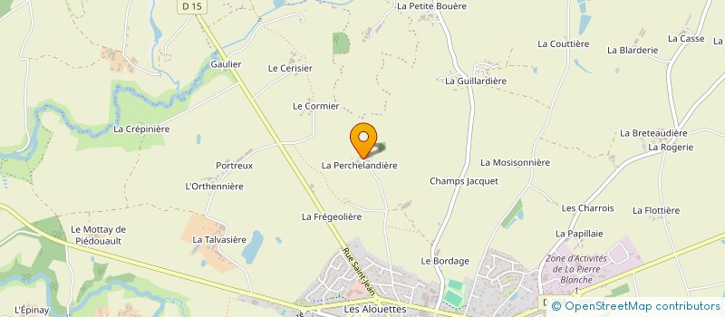 localisation de l'entreprise SCEA LA PERCHELANDIERE à BEAUPREAU-EN-MAUGES