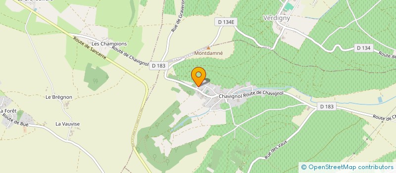 localisation de l'entreprise SCEA LA PERRIERE  VERDIGNY