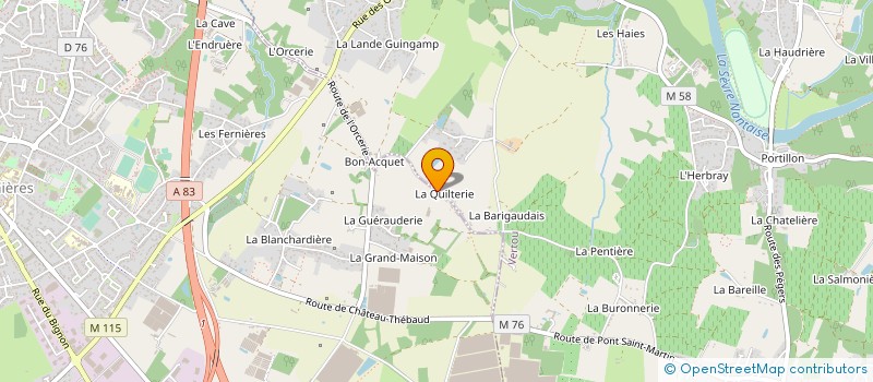 localisation de l'entreprise SCEA LA PIECE D'HYPPOCRENE  SORINIERES (LES)