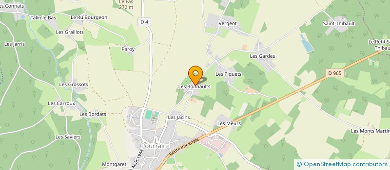 localisation de l'entreprise SCEA LA POMMERAIE  POURRAIN