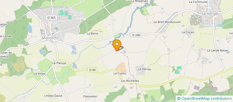 localisation de l'entreprise SCEA LA POTINAIS  MONTERFIL