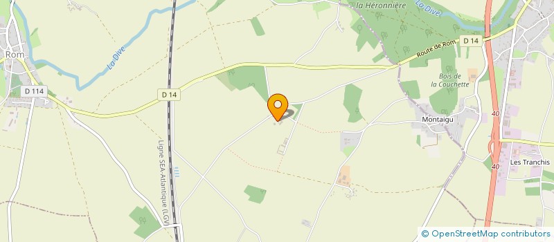 localisation de l'entreprise SCEA LA PULLIERE  VALENCE-EN-POITOU