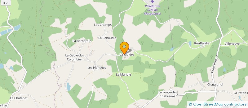 localisation de l'entreprise SCEA LA RIBIERE à MEUZAC