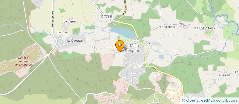 localisation de l'entreprise SCEA LA ROCHE CADO à SAINT-MALO-DE-BEIGNON
