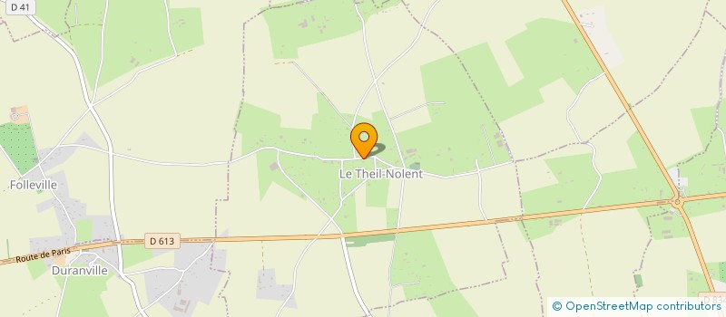 localisation de l'entreprise SCEA LA ROLETTE  LE THEIL-NOLENT