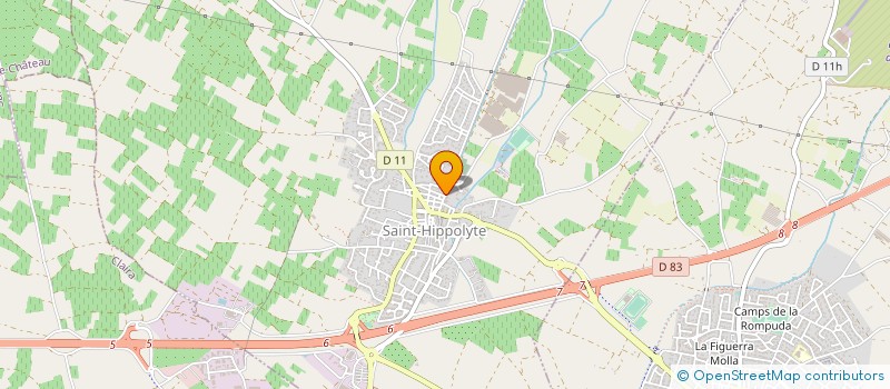 localisation de l'entreprise SCEA LA ROQUETA à SAINT-HIPPOLYTE