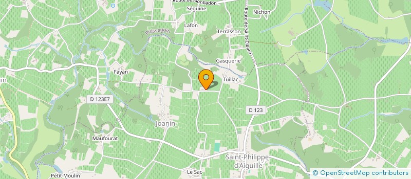 localisation de l'entreprise SCEA LA ROSE MAYAT  SAINT-PHILIPPE-D'AIGUILLE